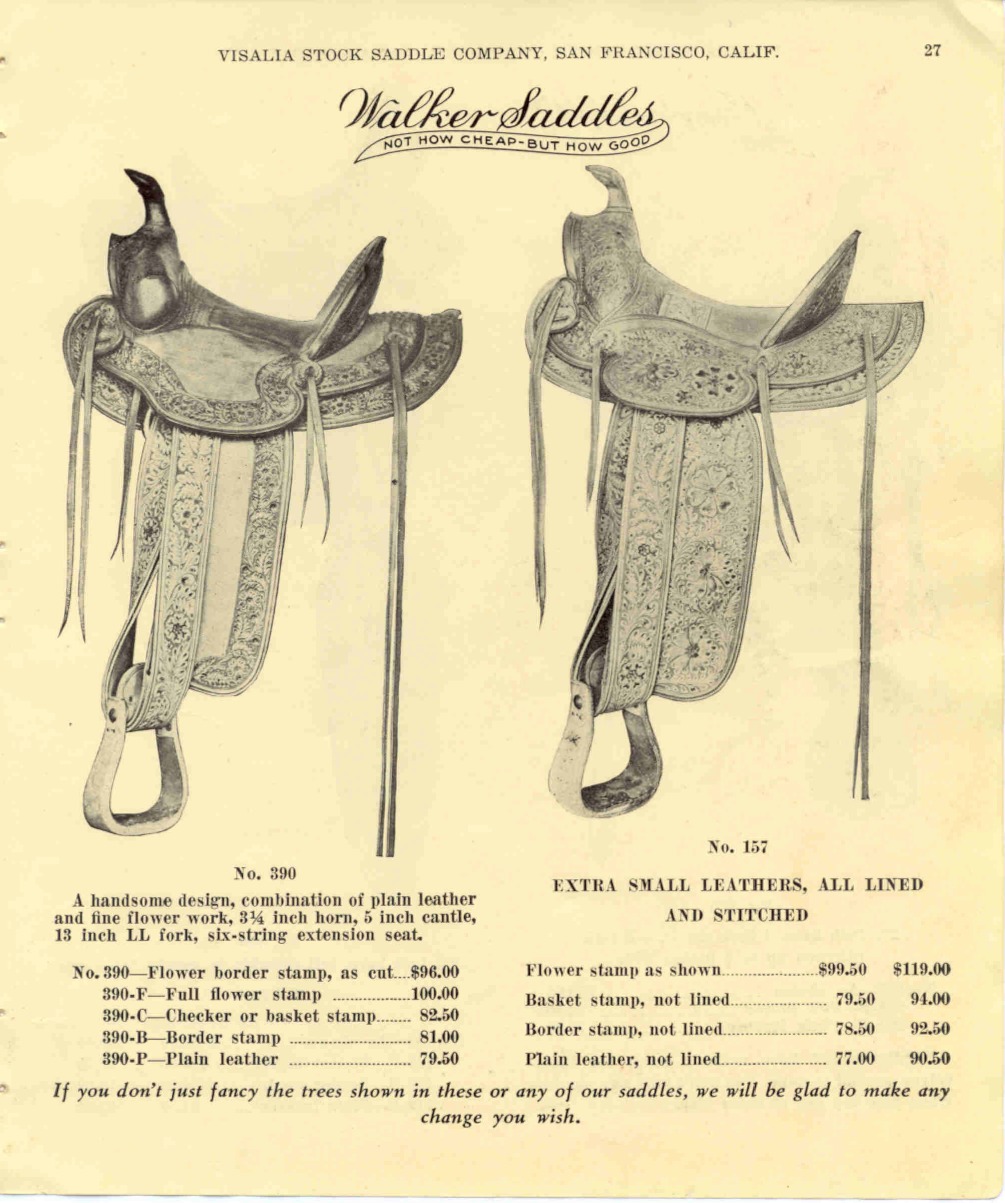 visalia stock saddle company 1938